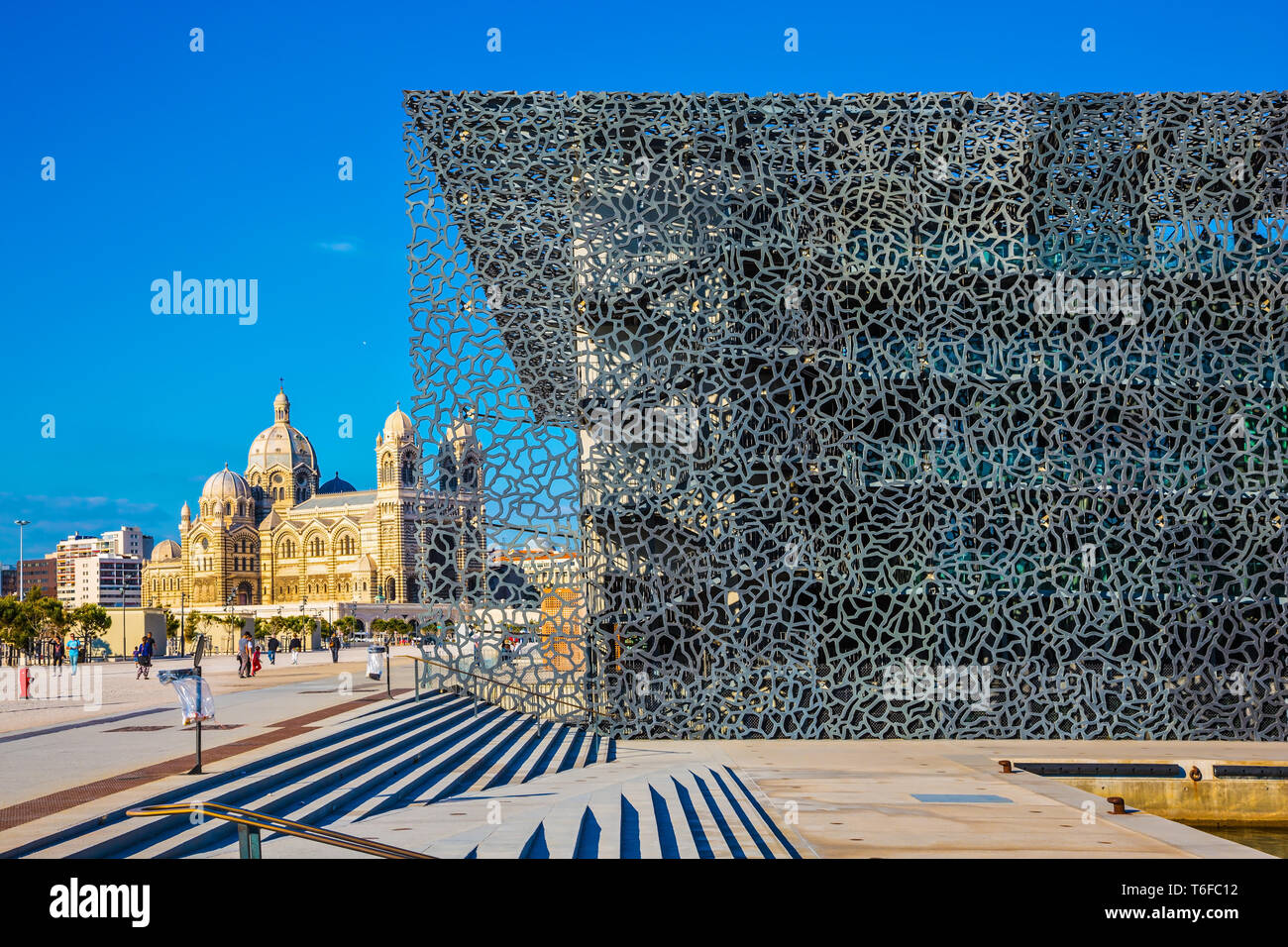 Le front de mer de Marseille Banque D'Images