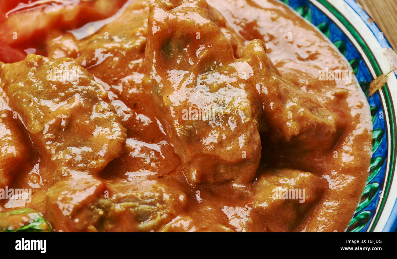 Mutton Korma Afghane Banque D'Images