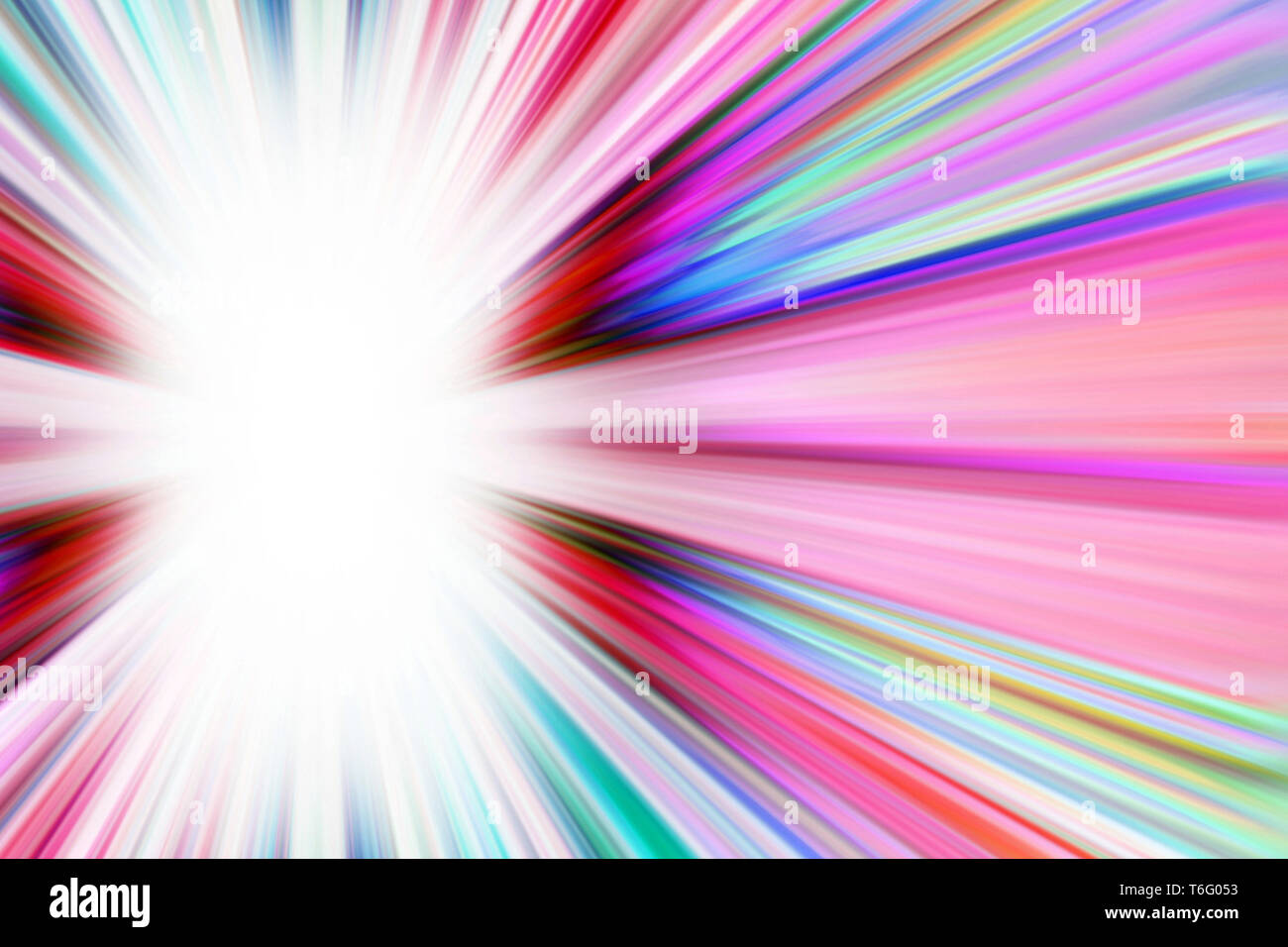 Arrière-plan des sentiers de lumière d'étoile colorée Banque D'Images