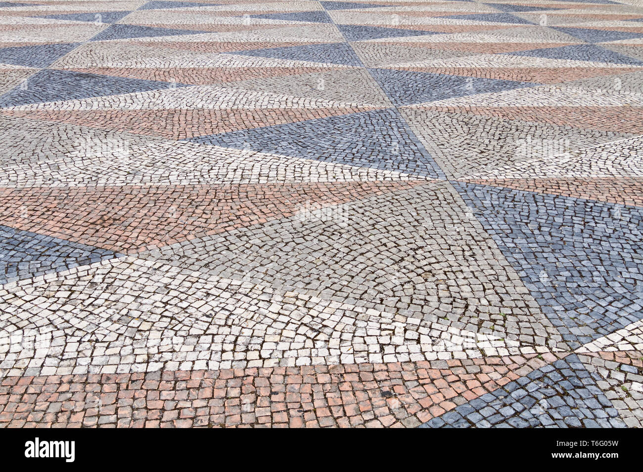 Cobble chaussée de pierre Banque D'Images