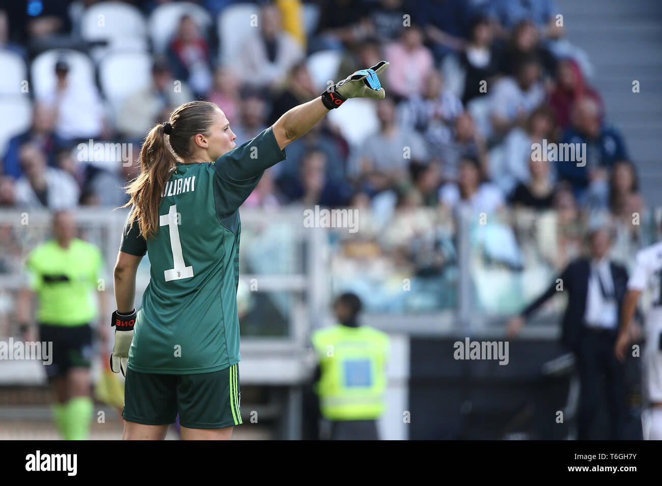 Turin, Italie. 28 avr, 2019. Le soccer, le championnat de Serie A JUVENTUS 2018-2019 Les femmes dans l'image : GIULIANI : Crédit Photo Agency indépendante/Alamy Live News Banque D'Images