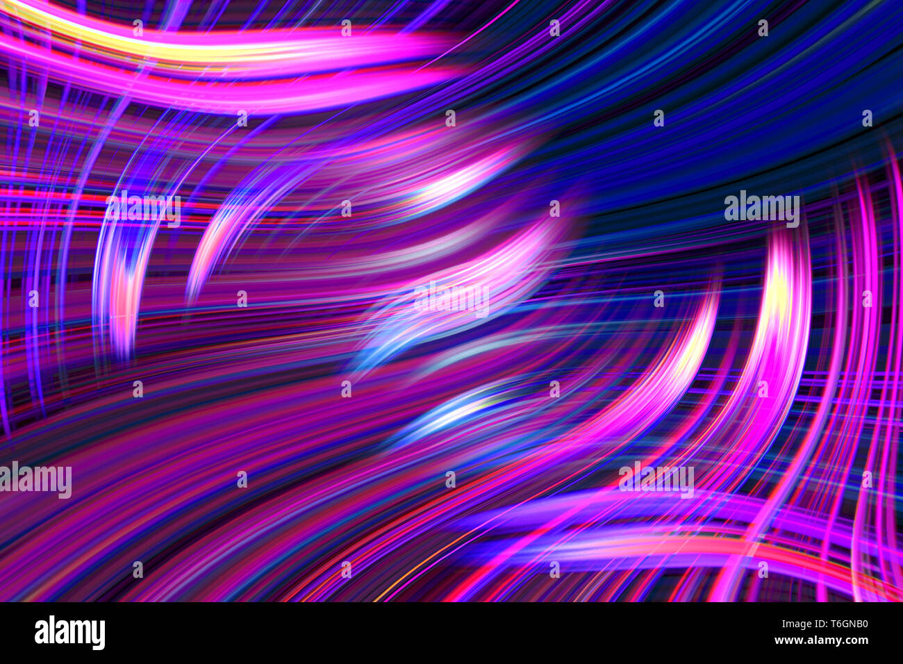 Lumière de fond sentiers tourbillonnant colorés Banque D'Images