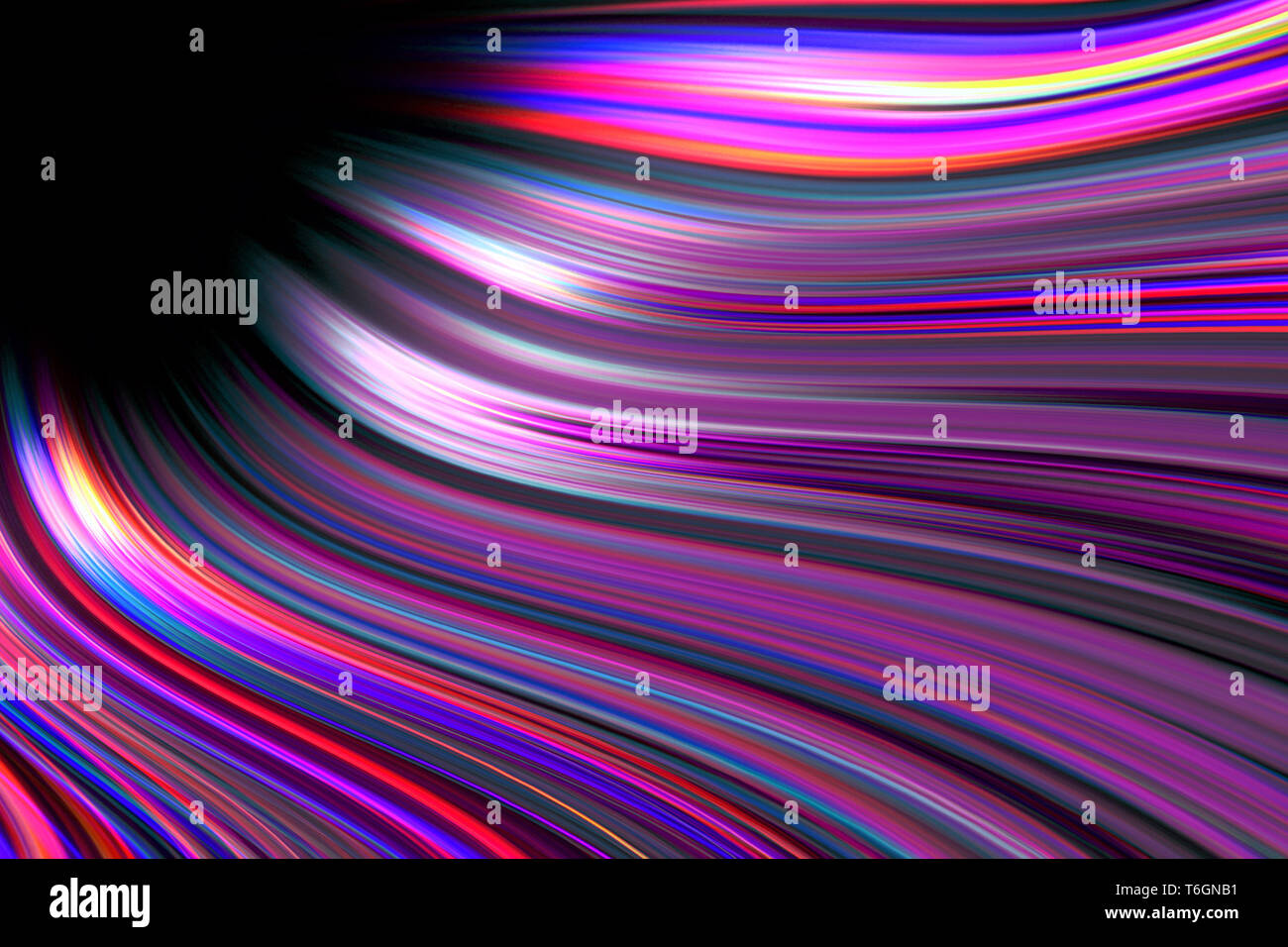Lumière de fond sentiers tourbillonnant colorés Banque D'Images