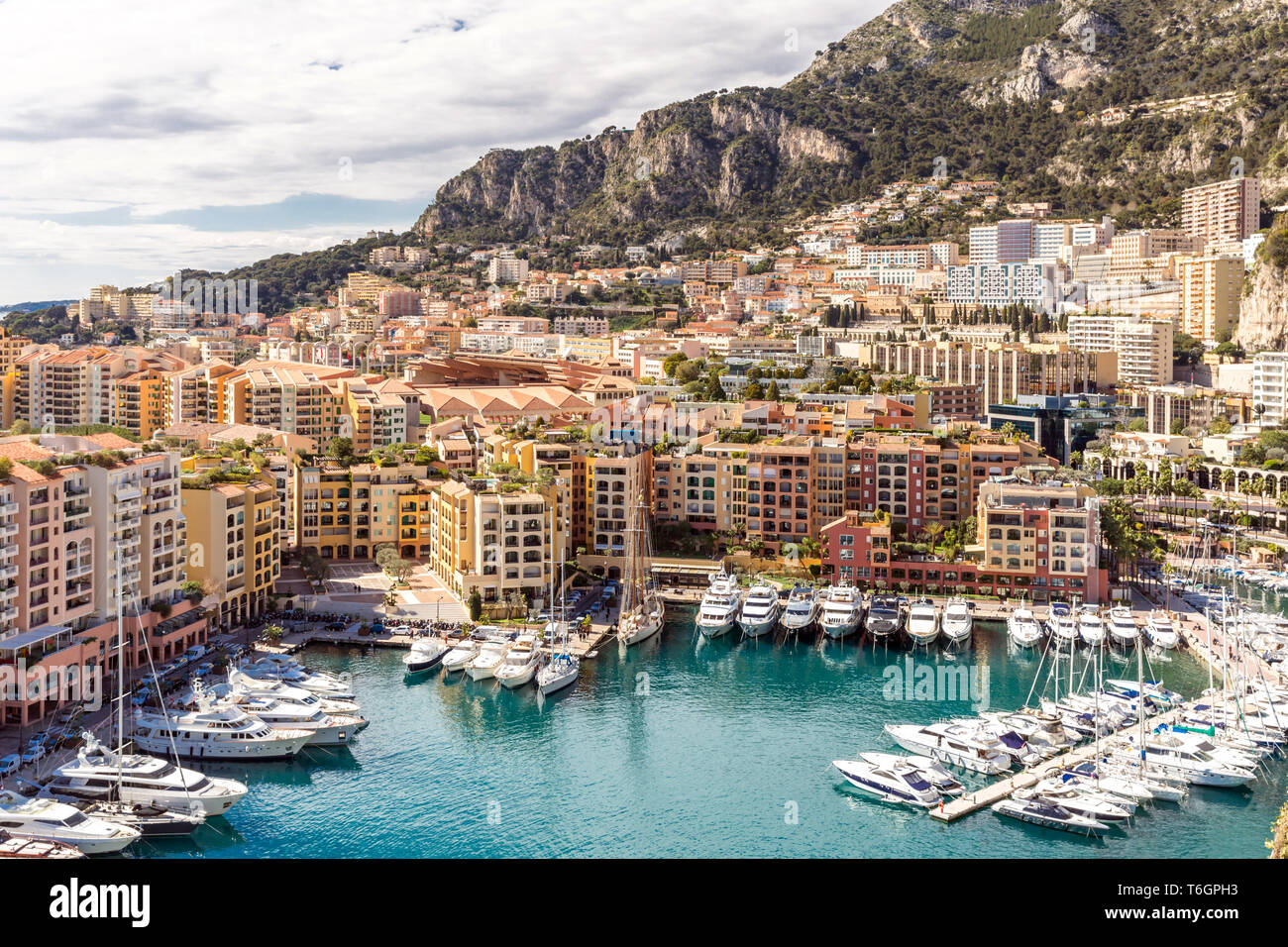 Monaco Fontvieille cityscape Banque D'Images