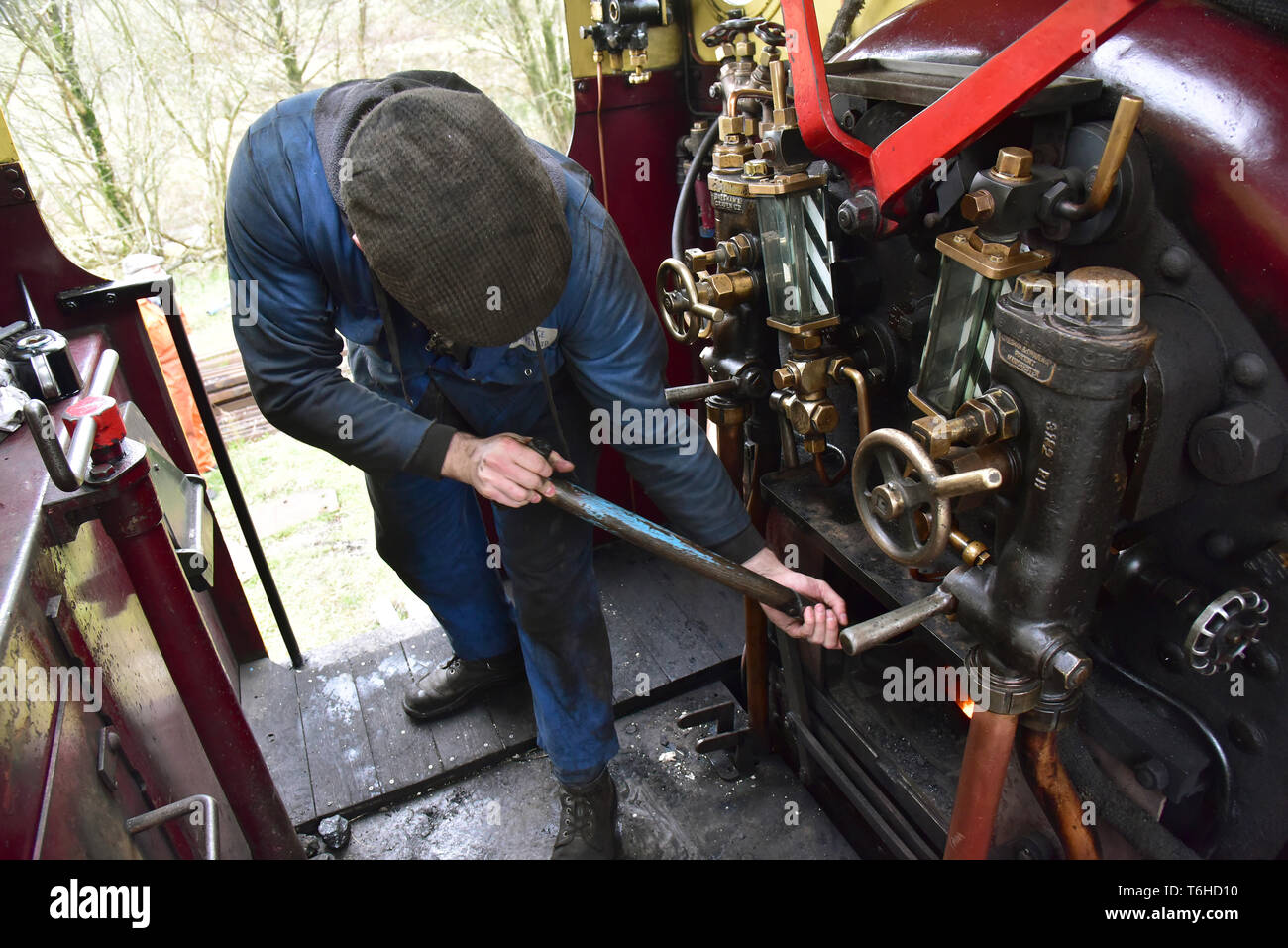 Pontypool et Blaenavon Railway. Un 0-6-0 saddle tank moteur à vapeur, construit par la société moteur Hunslet à Leeds en 1937, ex-Orient Moors le moteur n° 18. Banque D'Images