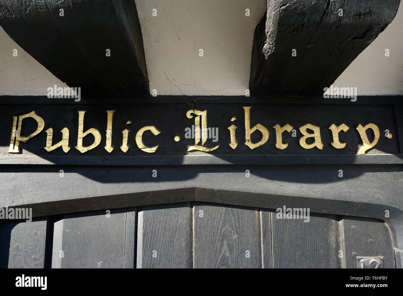 Henley Street Public Library à Stratford upon Avon, Royaume-Uni, le 29 avril, 2019 Banque D'Images