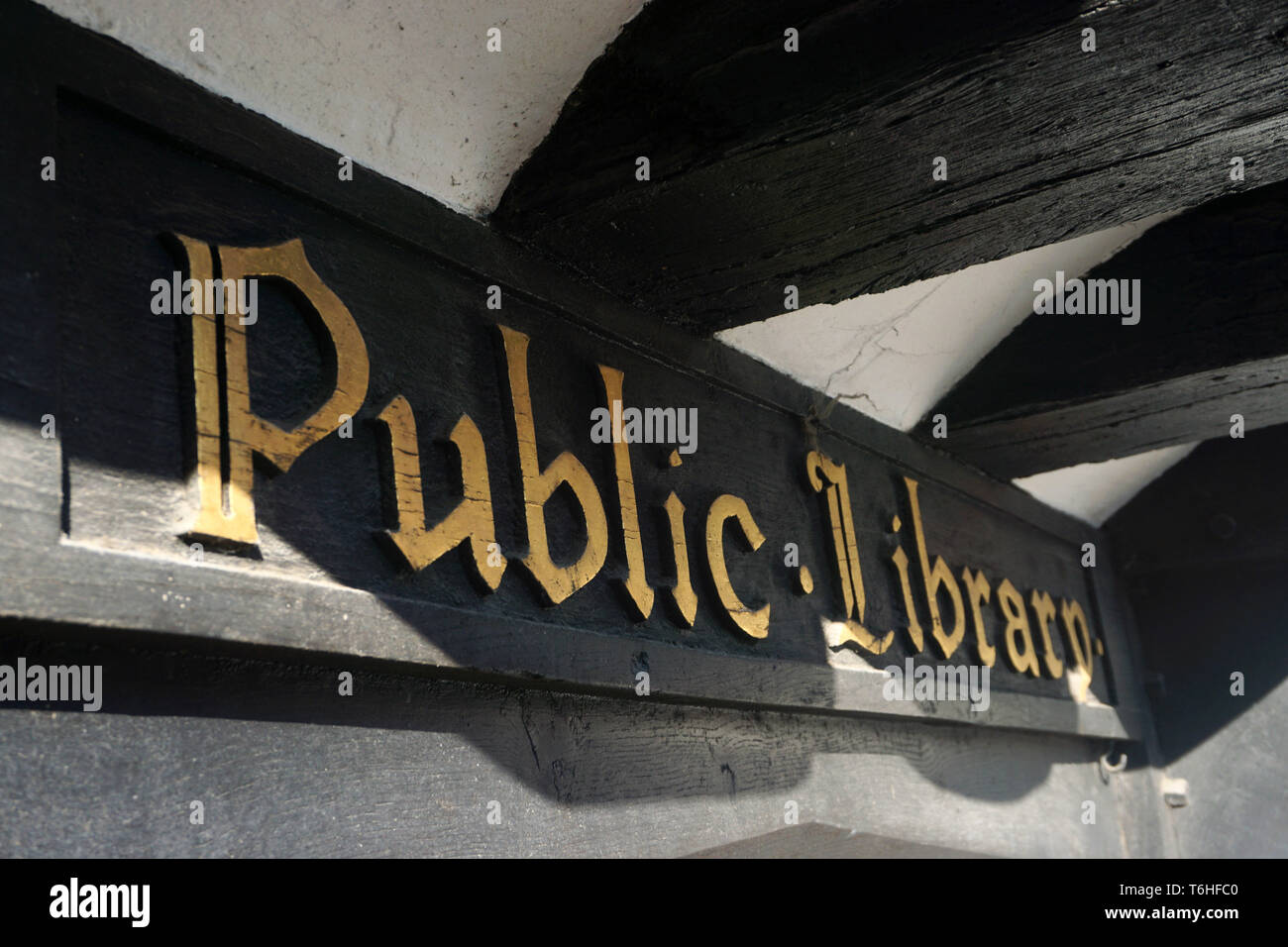 Henley Street Public Library à Stratford upon Avon, Royaume-Uni, le 29 avril, 2019 Banque D'Images