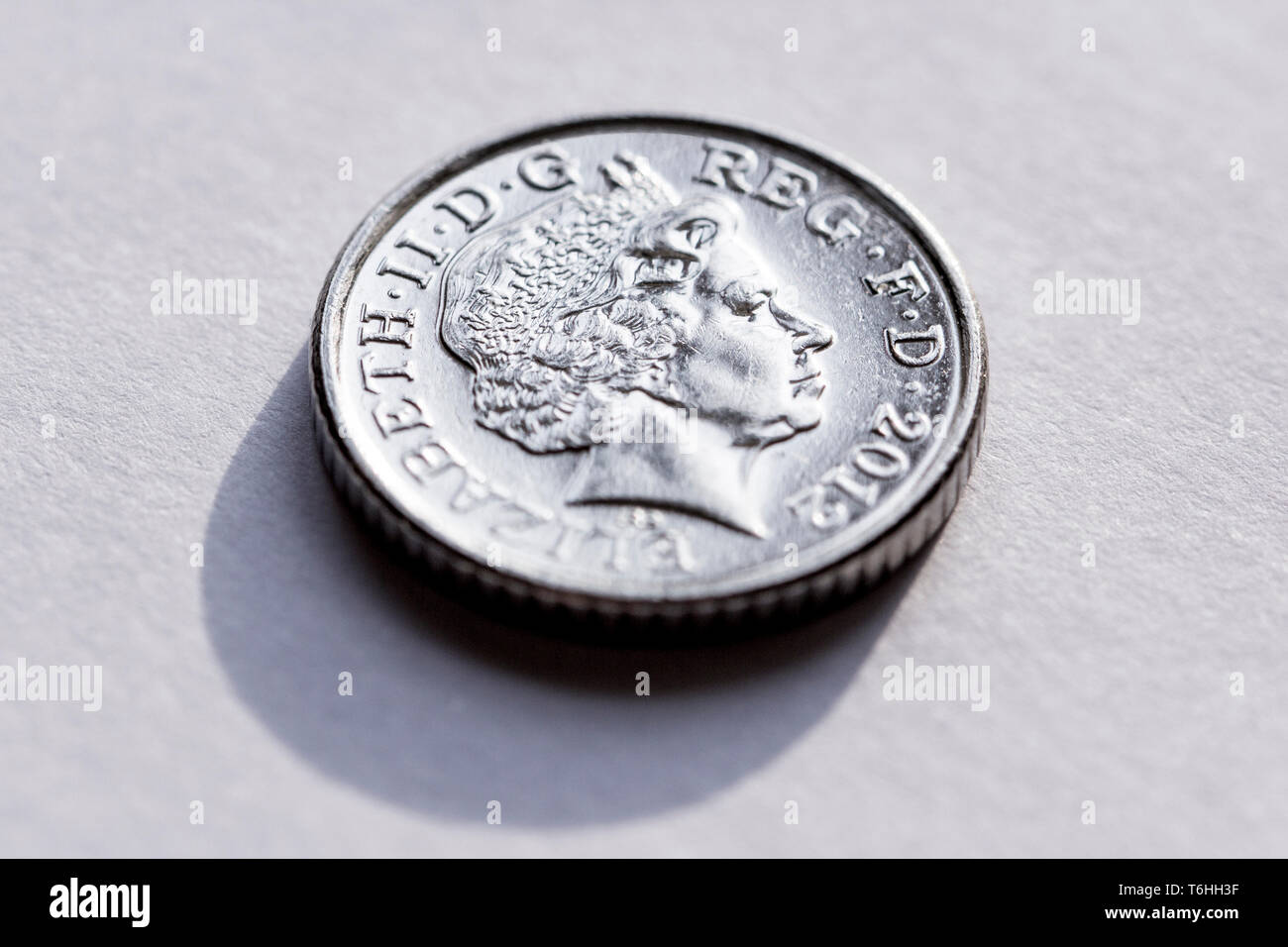 Macro photo de 5 pence 2012 Banque D'Images