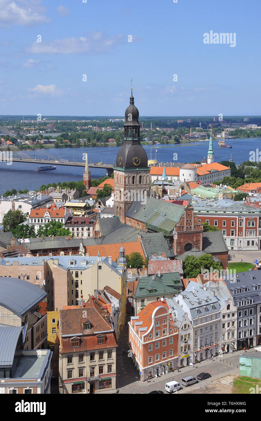 Vue de Riga, en Lettonie, en Europe Banque D'Images