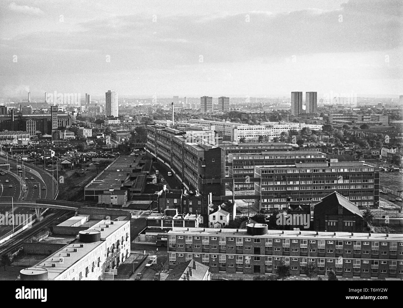 16/3 Tower Hamlets Bow Lefevre à pied et Blackwall Tunnel Route 1978 Banque D'Images