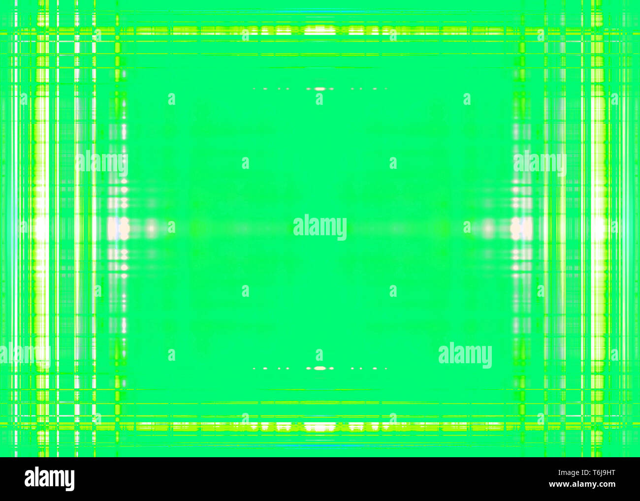 Lignes rugueuses vert clair border Banque D'Images
