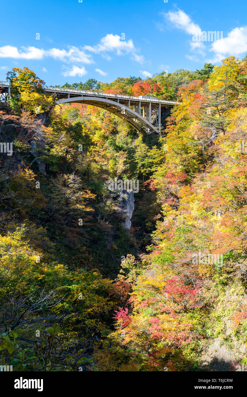 Le Japon Tohoku Miyagi Gorges Naruko Banque D'Images