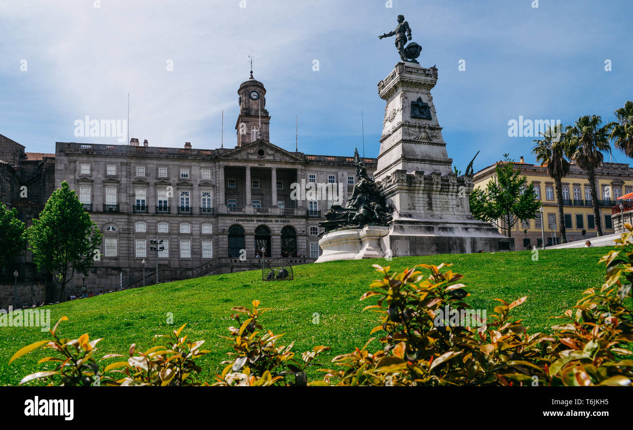 Porto, Portugal - 29 Avril 2019 : palais Bolsa, Le Palais de la Bourse est un bâtiment historique construit au 19ème siècle Banque D'Images