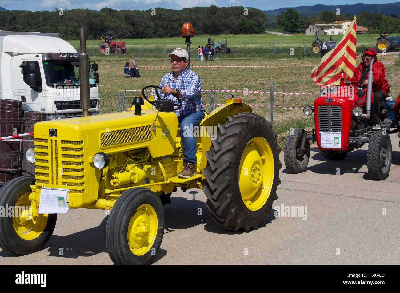 Scène de pays Catalan juste Banque D'Images