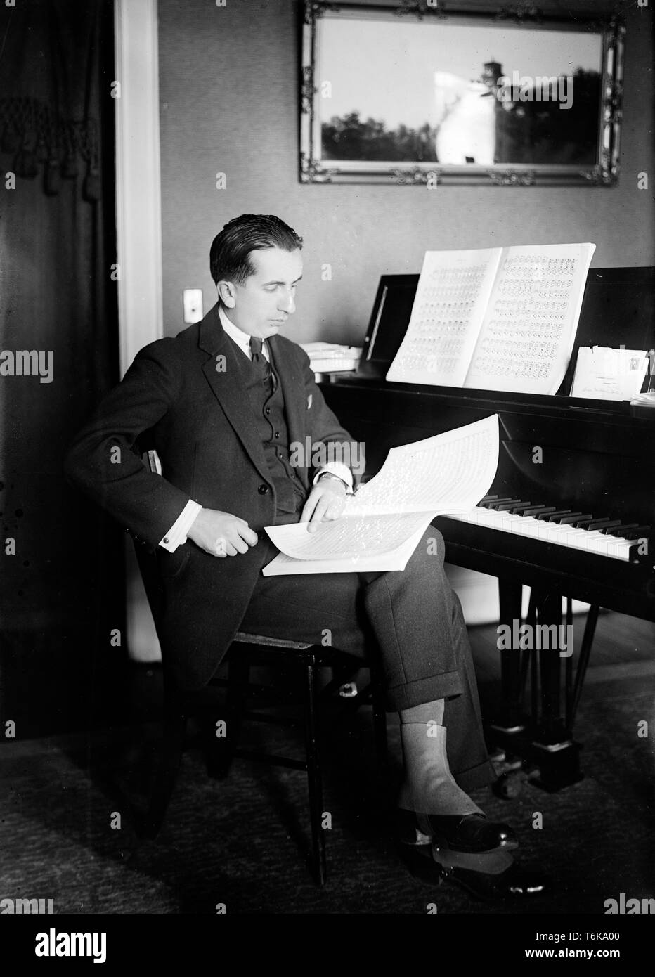 Alfredo Casella (1883 - 1947) Compositeur italien, pianiste et chef d'orchestre. Banque D'Images
