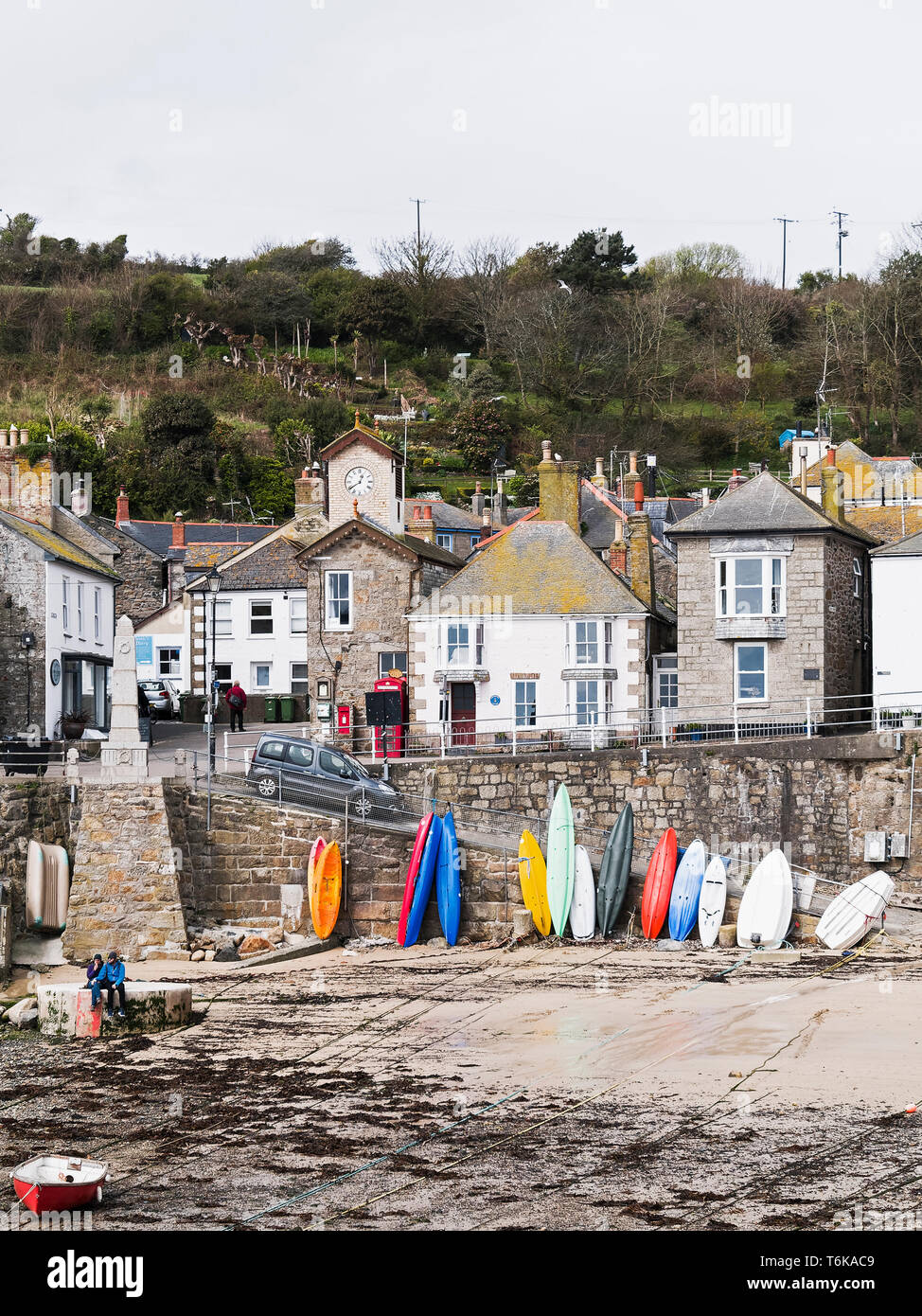 Le village de pêcheurs de Cornouailles Mousehole, UK Banque D'Images