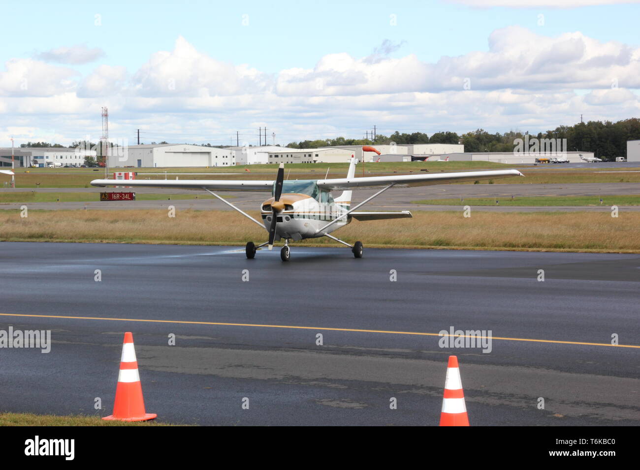 Cessna avion garé Banque D'Images