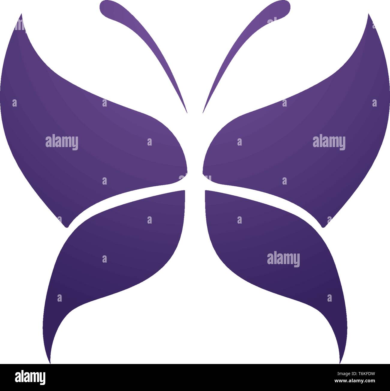 Logo et symbole de beauté papillon Illustration de Vecteur