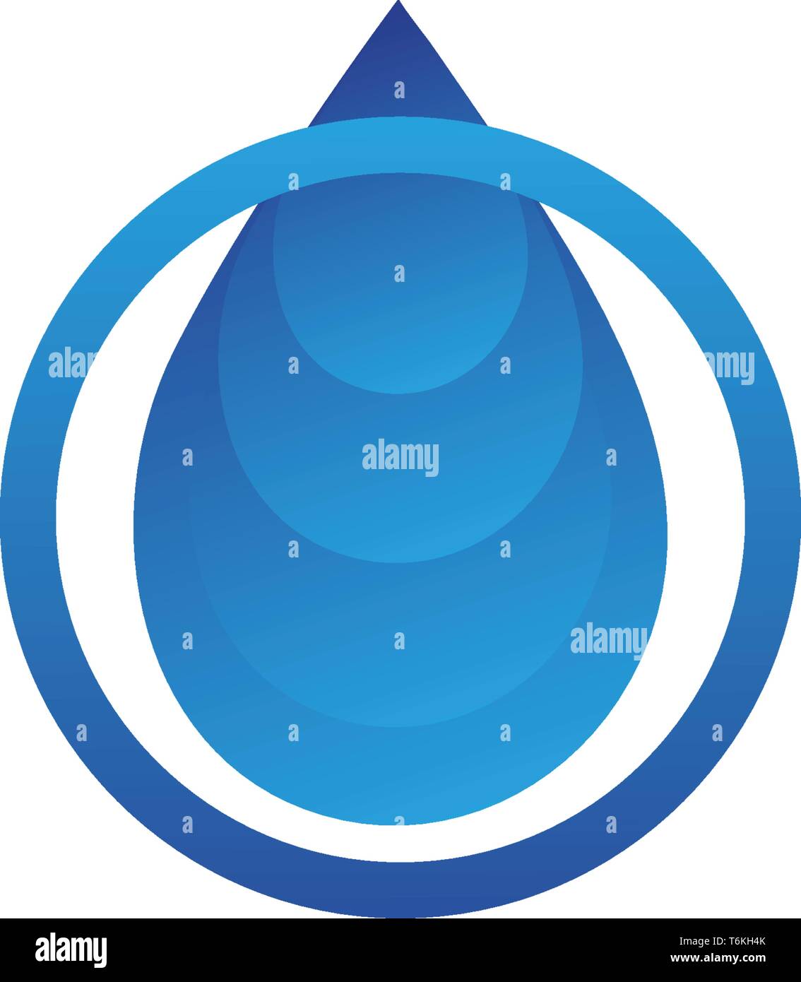 Goutte d'eau Modèle Logo vector illustration vecteur de conception Illustration de Vecteur