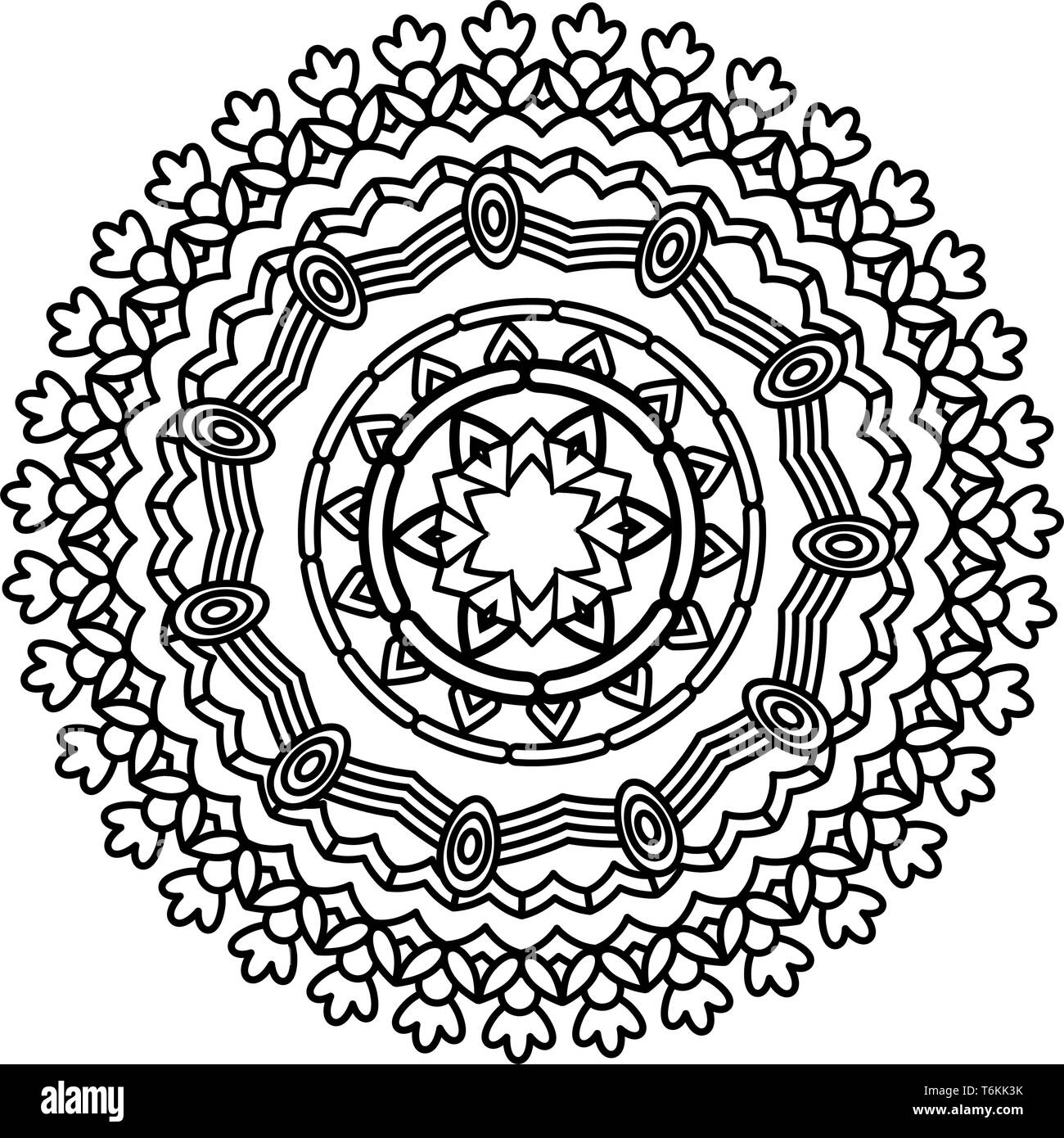 Mandala Illustration de Vecteur