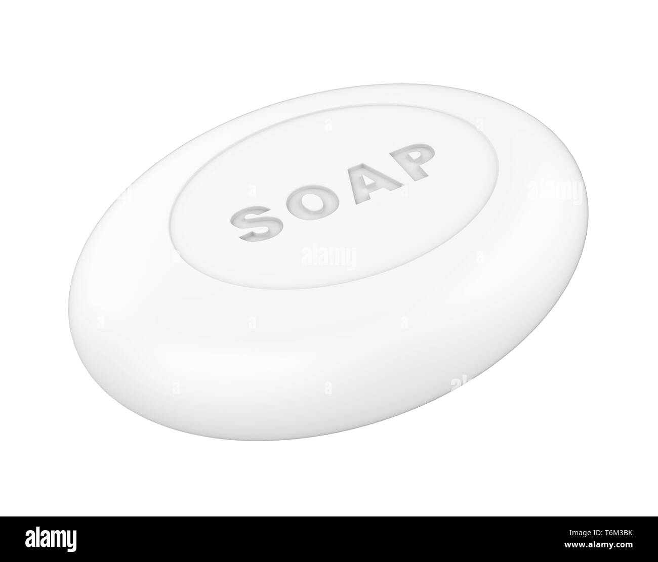 Isolé d'un savon Banque D'Images