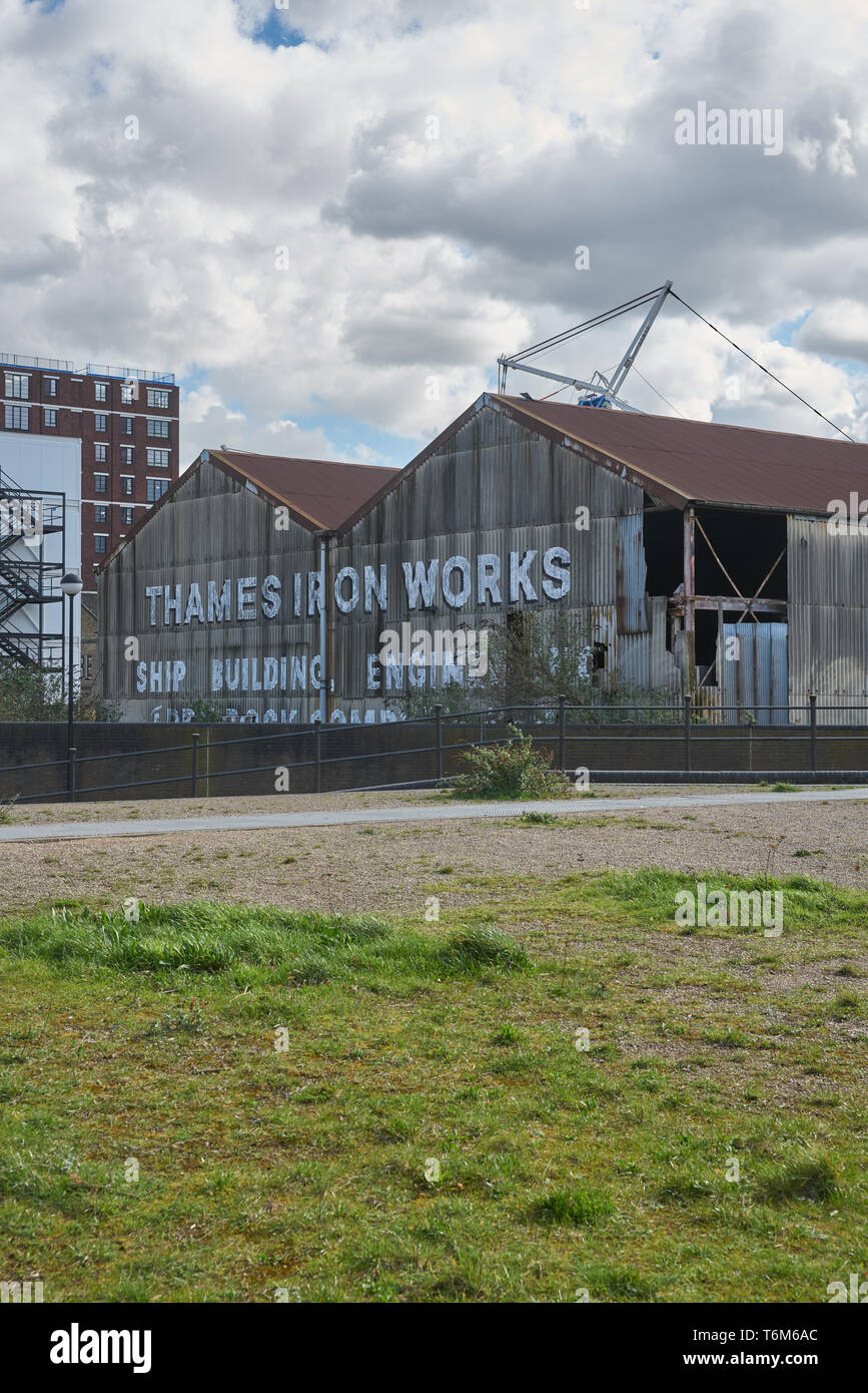 La Thames Ironworks et Shipbuilding Company, Limited Banque D'Images