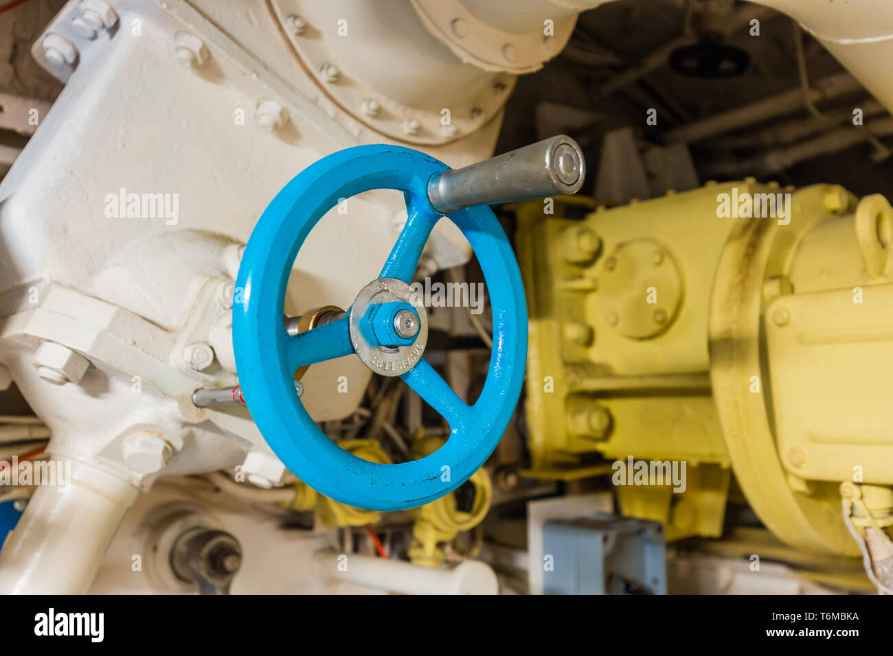 Intérieur du musée sous-marin russe - Moscou Banque D'Images
