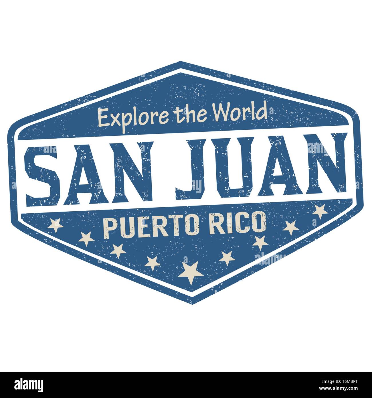 San Juan signer ou apposer sur fond blanc, vector illustration Illustration de Vecteur