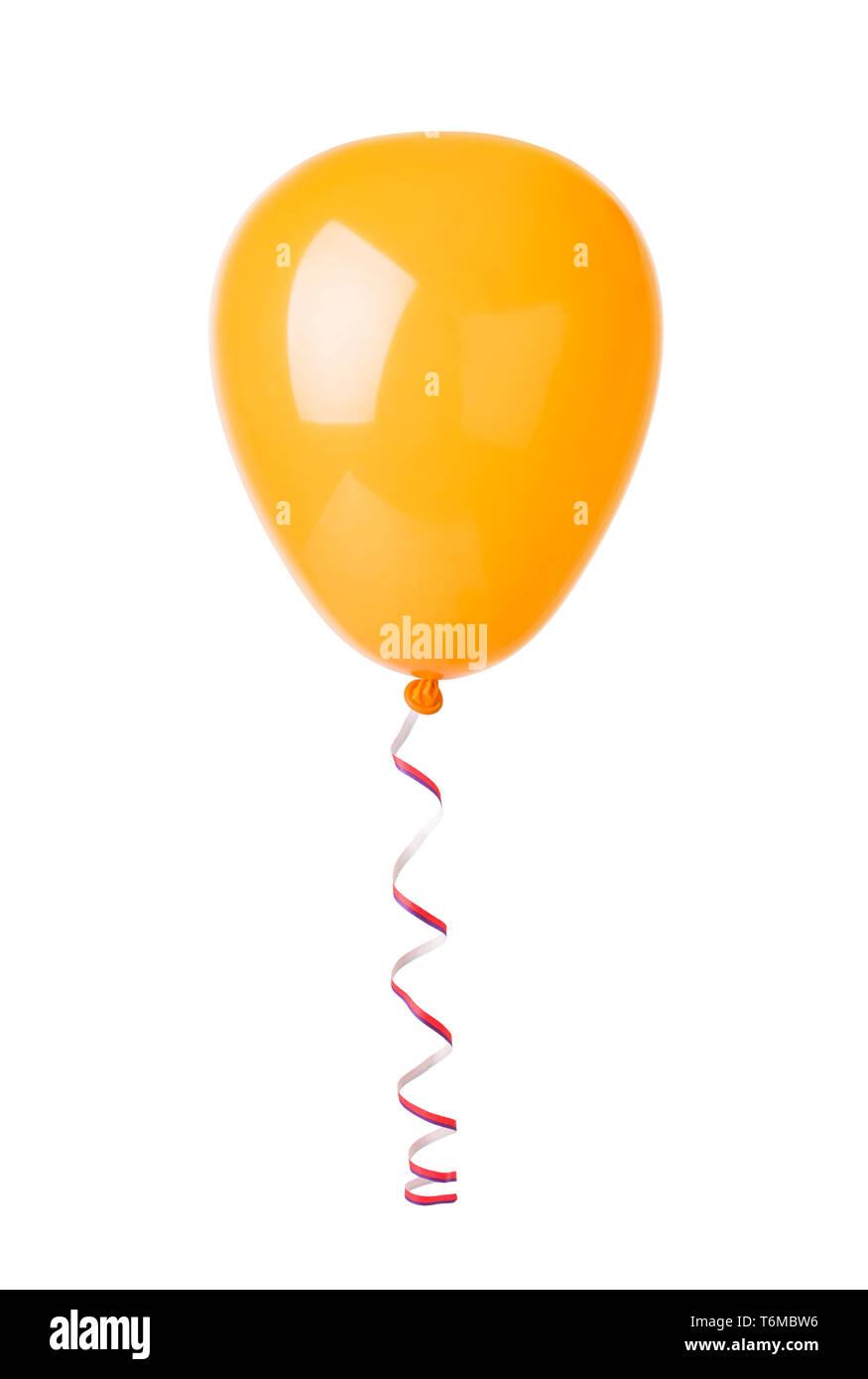 Balloon et streamer Banque D'Images