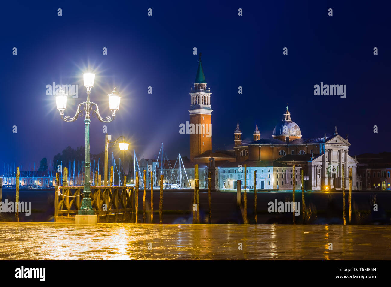 L'église San Giorgio Maggiore à Venise Italie Banque D'Images