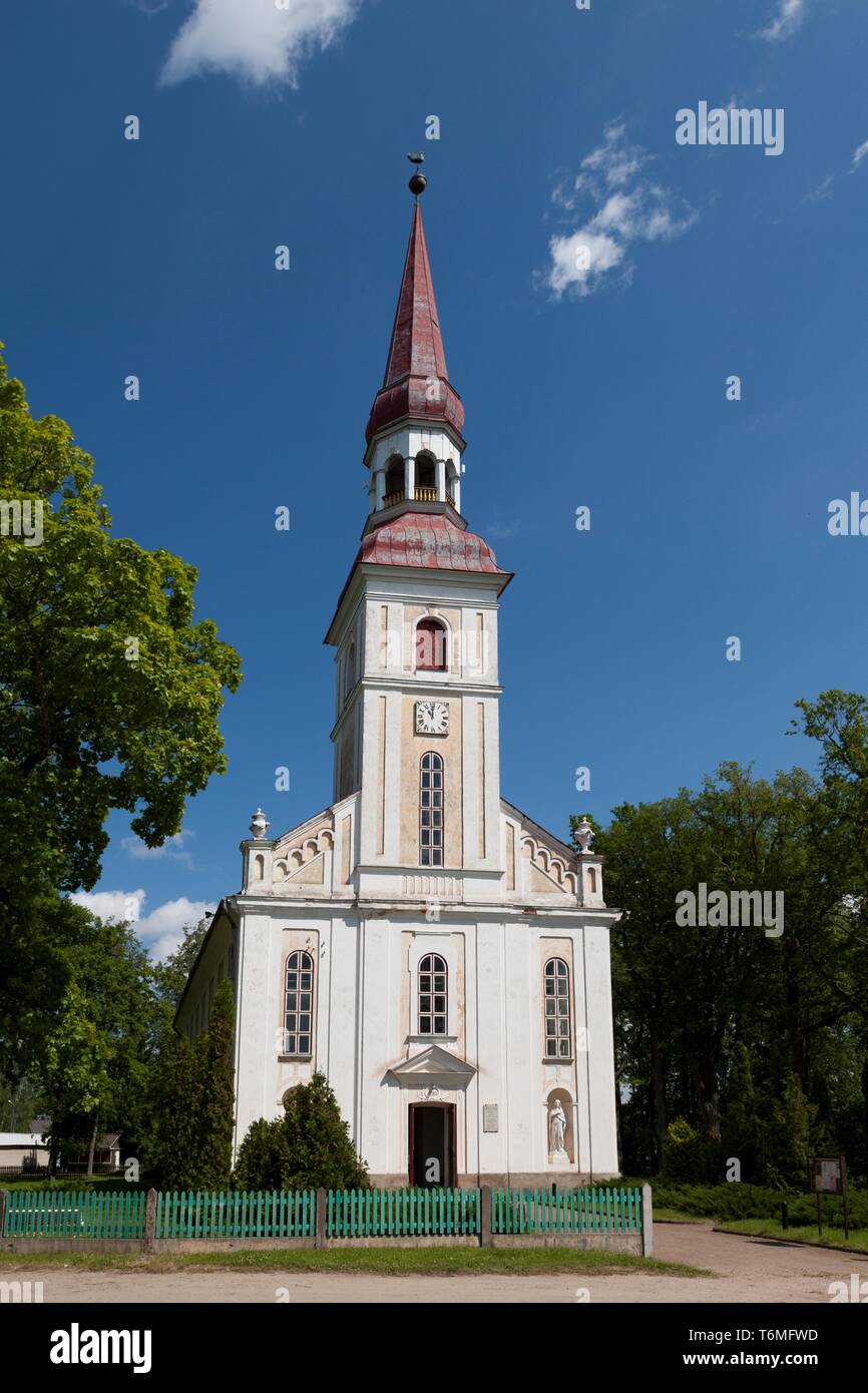 Dans l'église, PÃµlva¤RÃ pina county, dans le sud de l'Estonie Banque D'Images
