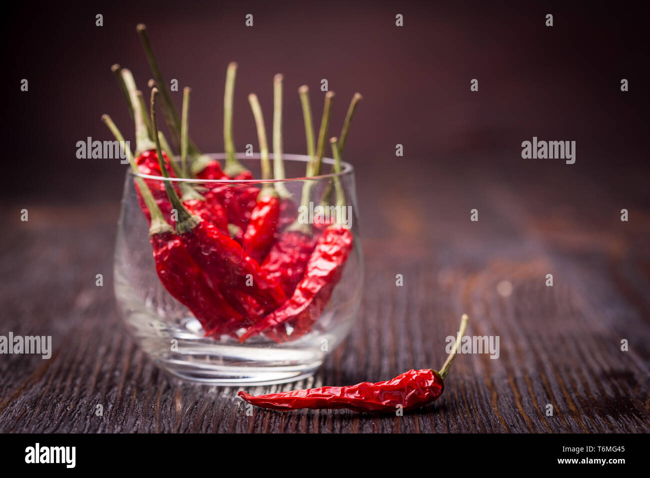 Dry Red Hot Chili Peppers Banque D'Images
