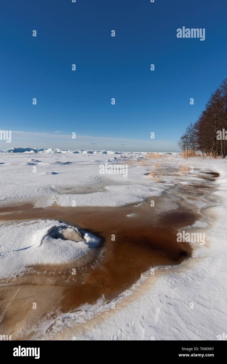 Dans Kiiu-Aabla côte glacée Banque D'Images