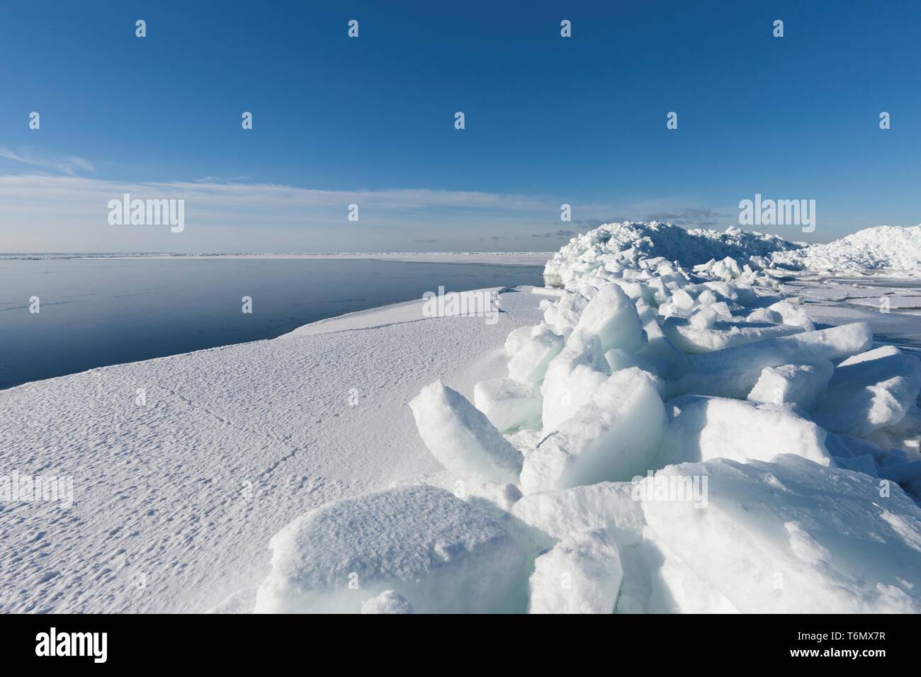 Dans Kiiu-Aabla côte glacée Banque D'Images