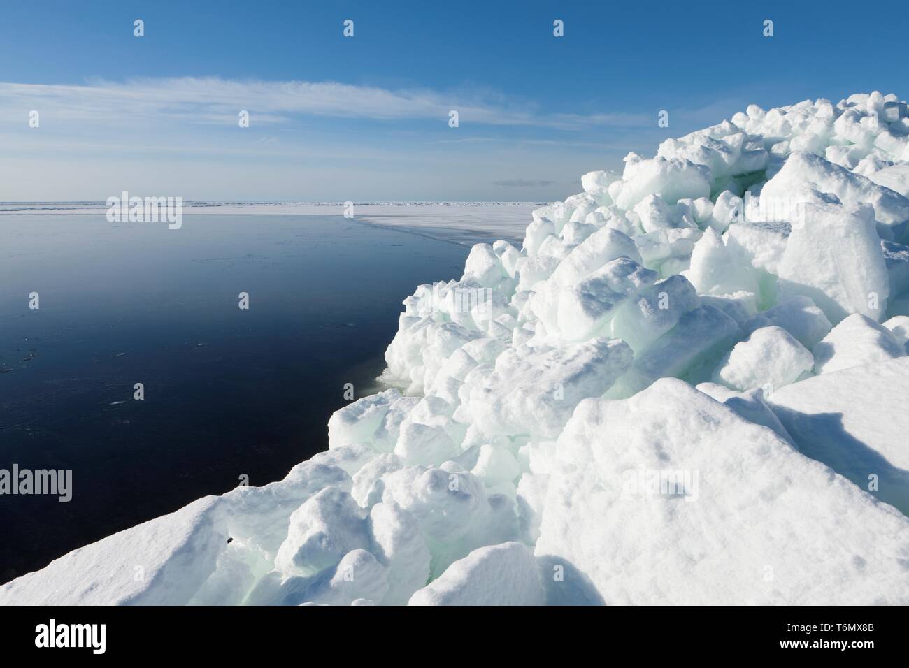 Dans Kiiu-Aabla côte glacée Banque D'Images