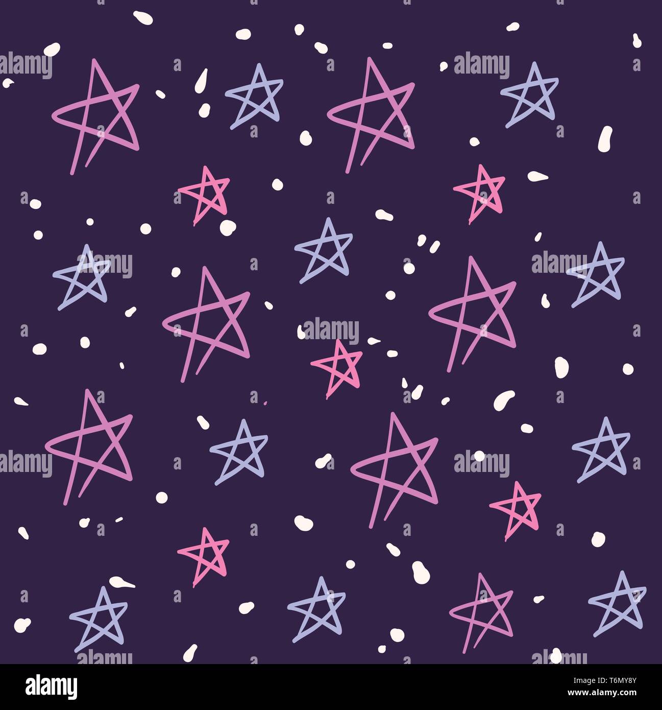 Pink stars background vector illustration sur fond blanc Illustration de Vecteur
