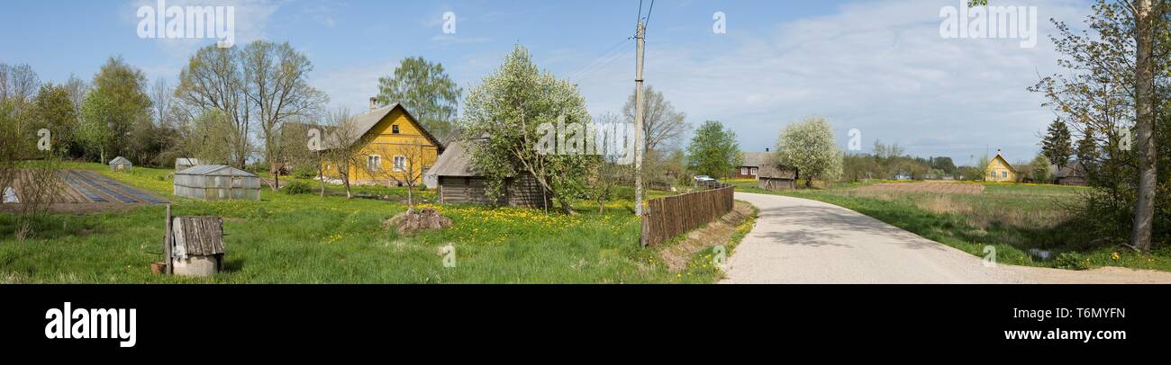 VÃµru County, dans le sud de l'Estonie Banque D'Images