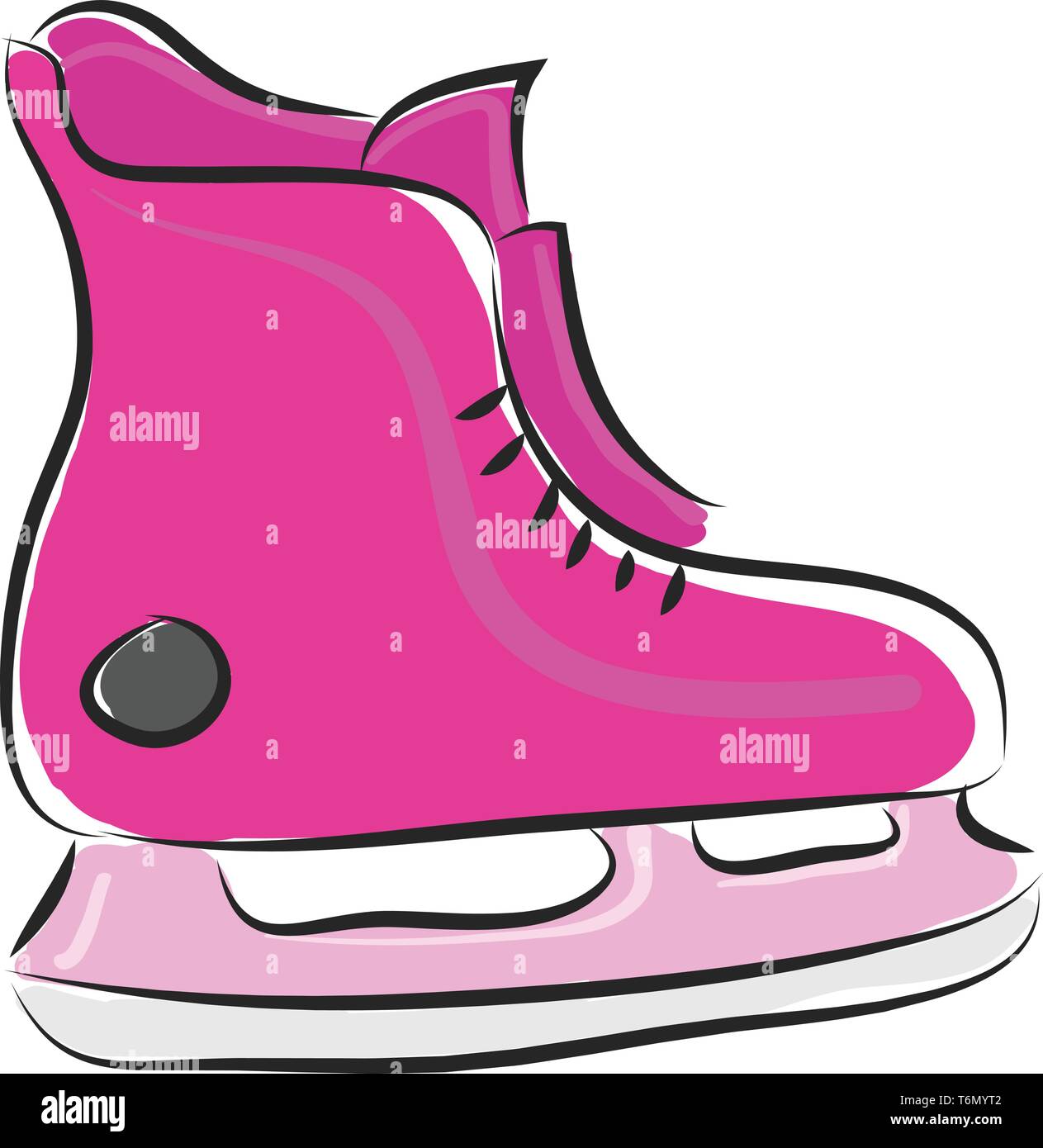 Glace patins vector illustration sur fond blanc Illustration de Vecteur