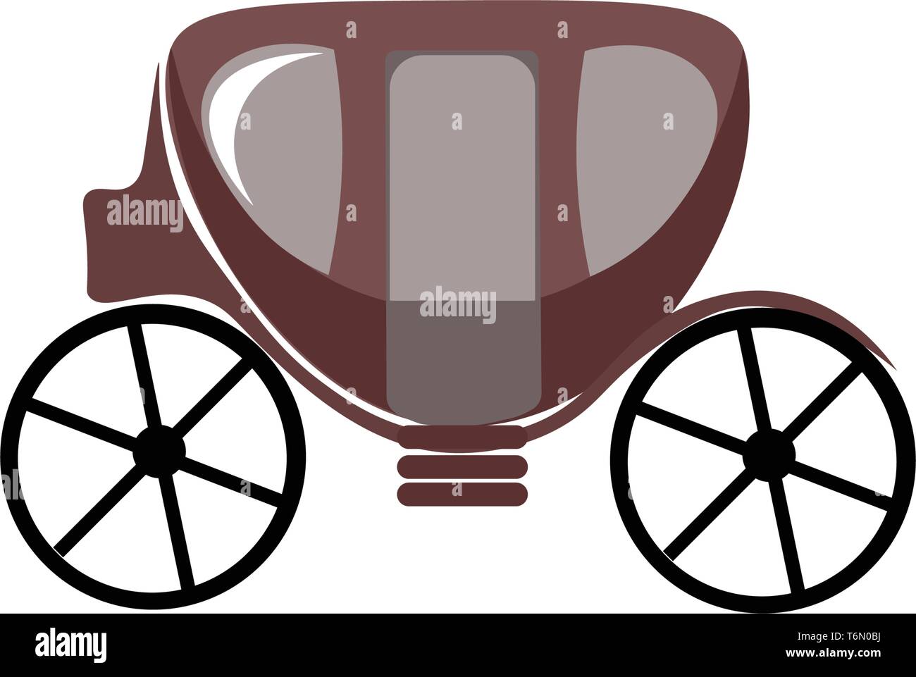 Un petit chariot avec un repose-pieds à l'étape et sortir avec deux grosses roues de couleur ou de dessin vectoriel illustration Illustration de Vecteur