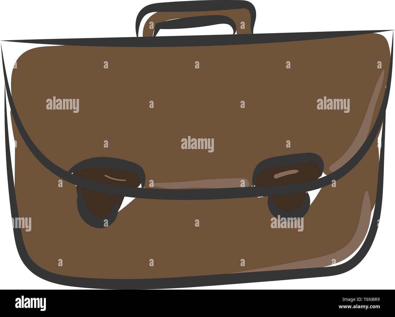 Une valise fabriqué à partir de papier de couleur brune vector dessin en couleur ou de l'illustration Illustration de Vecteur