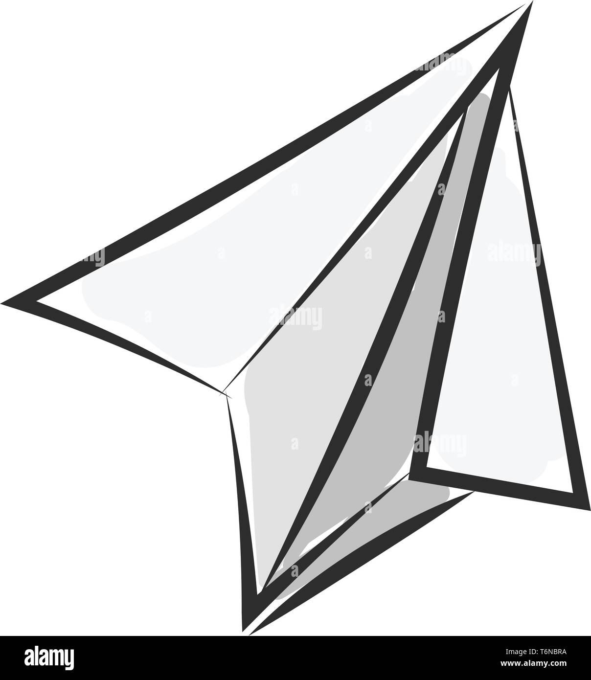 Un avion jouet fabriqué à partir de papier de couleur ou de dessin vectoriel illustration Illustration de Vecteur