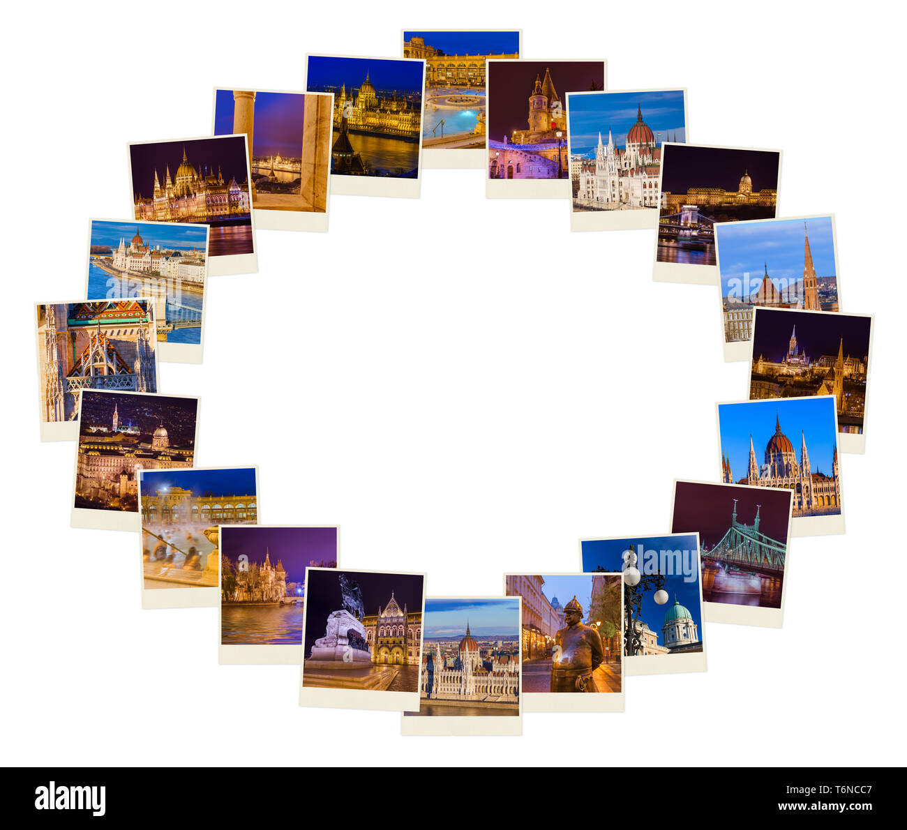 Cadre fait de Budapest Hongrie billet d'images (mes photos) Banque D'Images