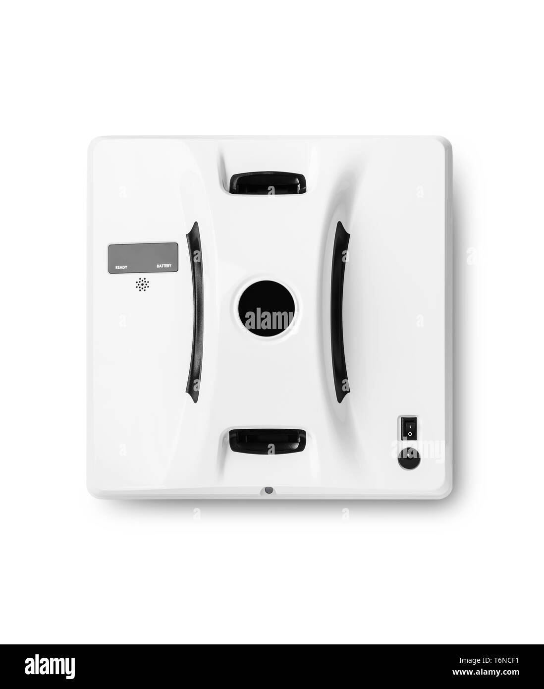 Robot pour laver les vitres Banque D'Images