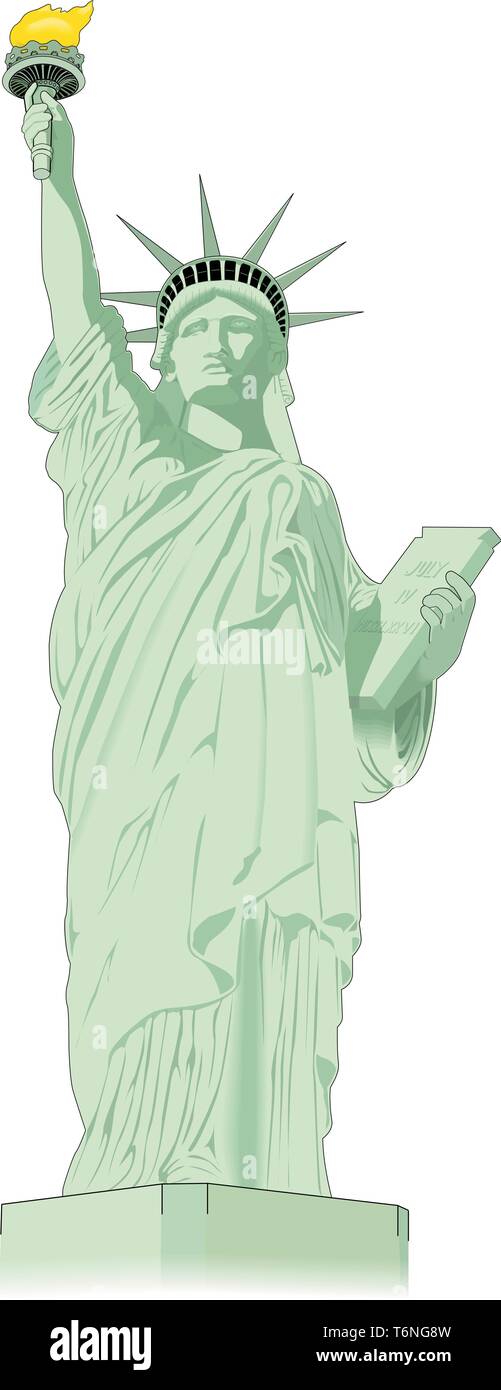 Statue de la liberté Vector Illustration Illustration de Vecteur