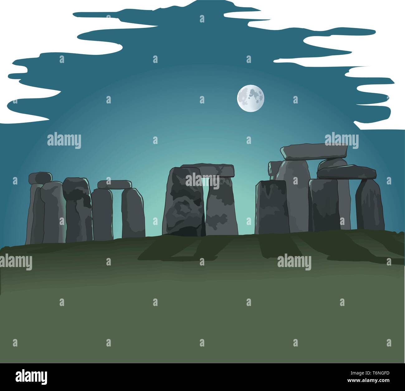 Stonehenge Vector Illustration Illustration de Vecteur