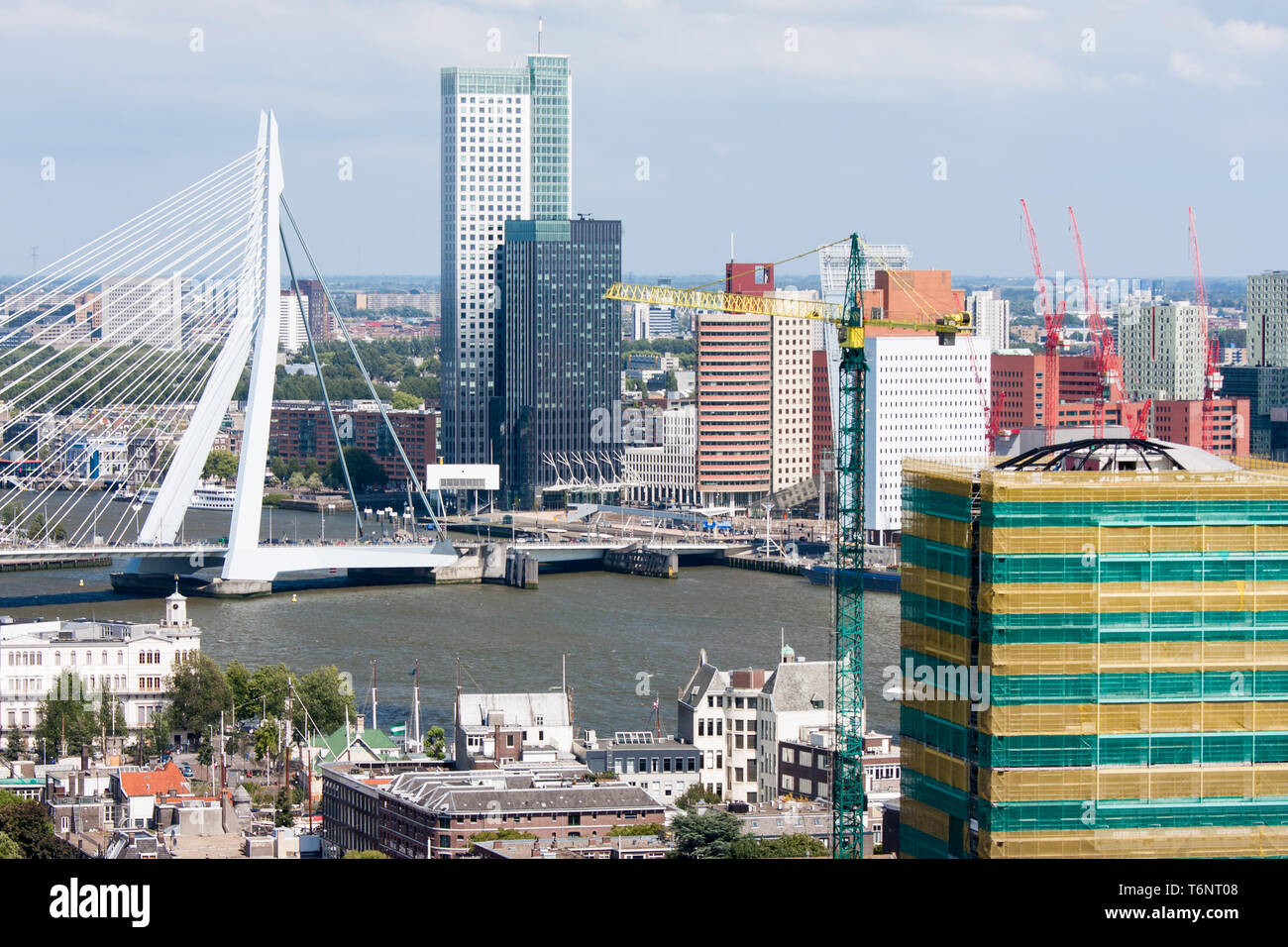 Vue aérienne de Rotterdam, Pays-Bas Banque D'Images