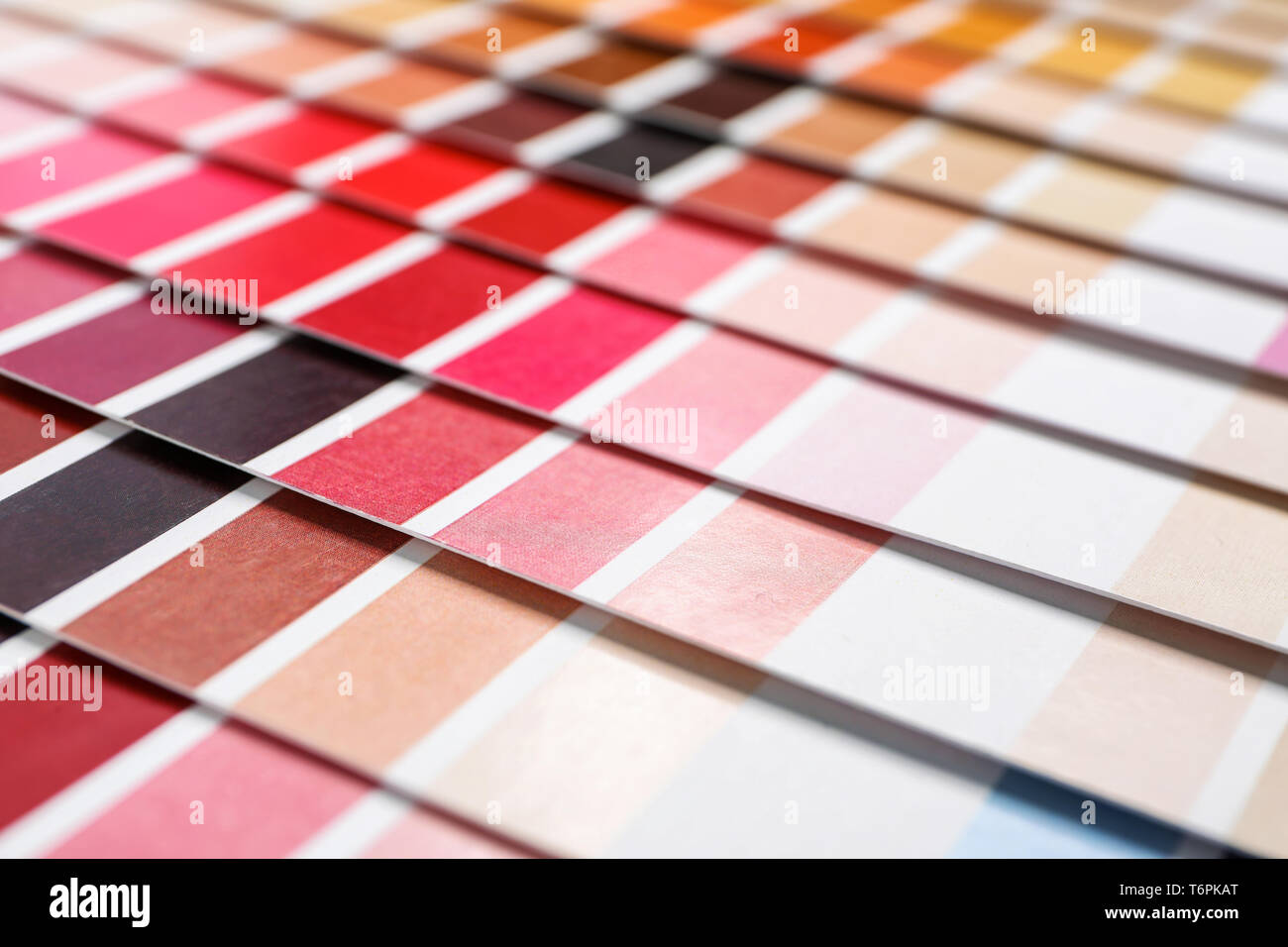 Des échantillons de couleurs de peinture, gros plan Banque D'Images