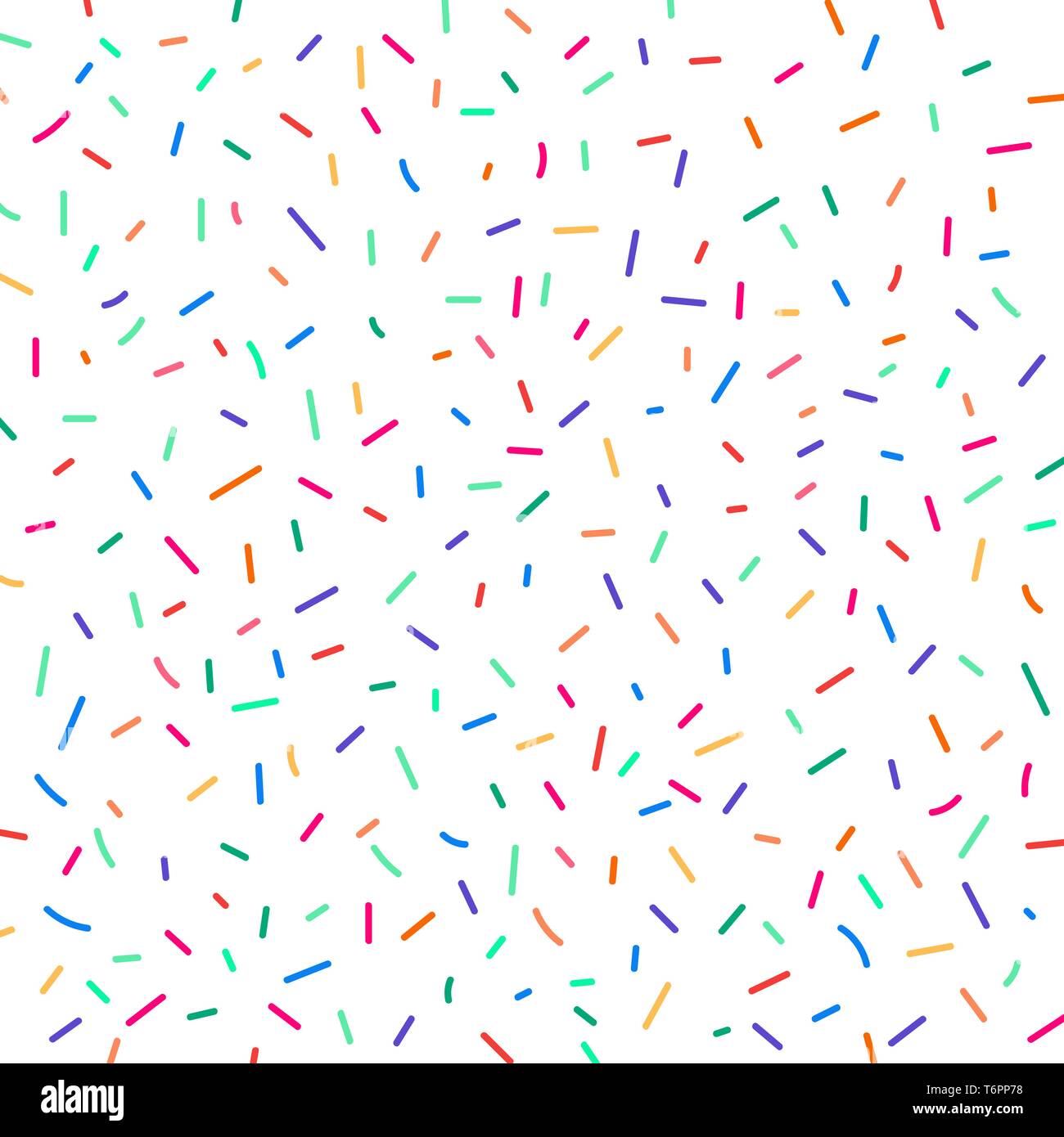 Fête de carnaval confettis colorés sur fond blanc. Anniversaire de l'élément maison de modèle. Vector illustration Illustration de Vecteur