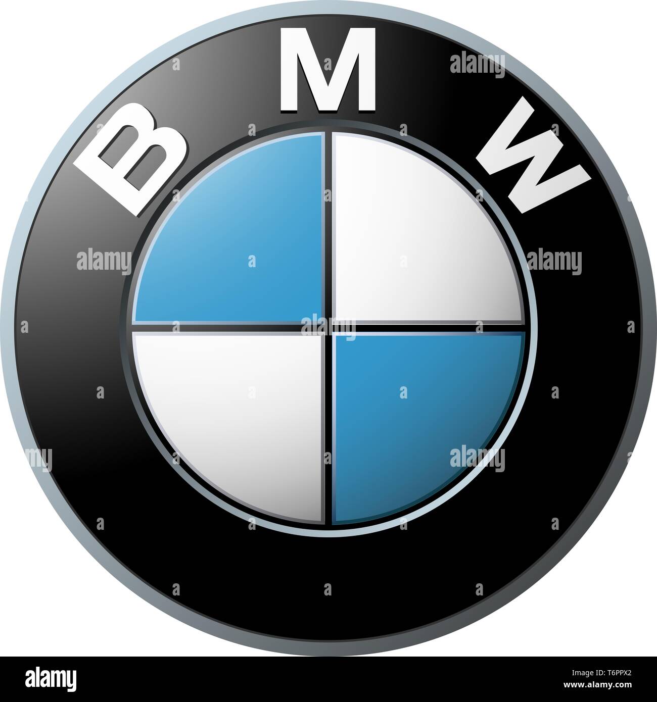 Logo BMW, corporate identity, facultatif, fond blanc, Allemagne Banque D'Images