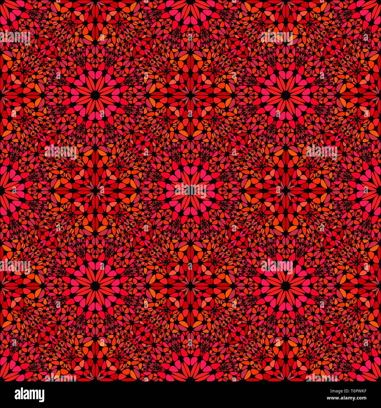 Résumé rouge mosaïque en gravier de fond oriental design Illustration de Vecteur